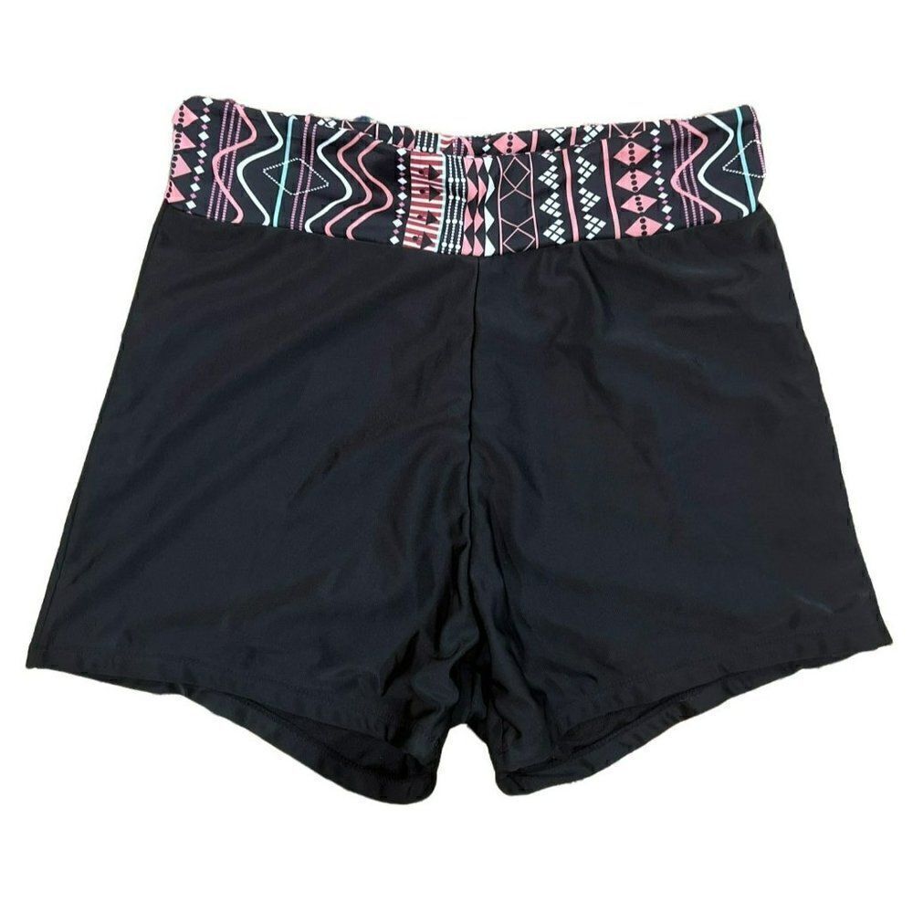 Geometric High Waist Swimsuit Bottoms